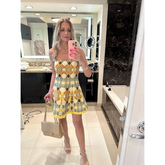 Alexis Multicolor Geometric Mini Dress NWT! - Picture 7 of 16